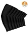 MUDDER 8 Pairs Unisex UV Protection Arm Cooling Sleeves Ice Silk Arm Cover (Black)