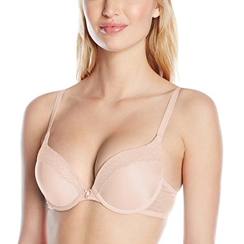 Vassarette women s add a size push up bra 75349, champagne, 34a