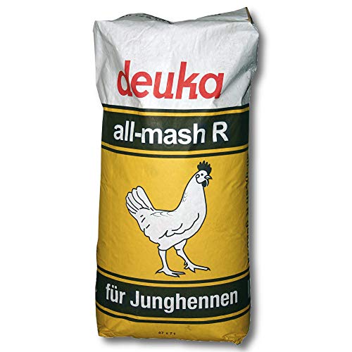 deuka All-mash R 25 kg Mehl | Aufzuchtfutter für Junghennen | ab der 8. Lebenswoche | Junghennenfutter | Alleinfuttermittel für Junghennen