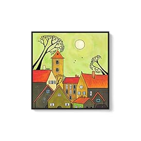 SIGNFORD Framed Canvas Home Artwork Decoration Night Canvas...