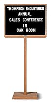 Standing Black Felt Double-Sided Directory Board