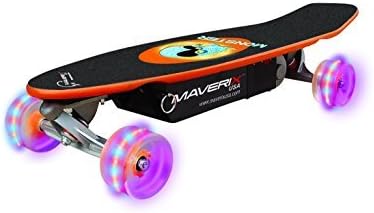 Maverix USA Monster 100W Electric Skateboard with LED Wheels, Multicolor, One Size/31" x 12 x 8"