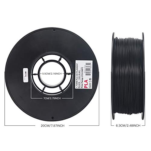 5 Inland+1+75mm+Black+Printer+Filament