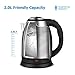Electric Kettle 2.0L Stainless Steel Cordless with Fast Boil, Auto Shut Off and Boil Dry Protection, Electric Tea Kettle - Classic Collection 2 - Stariver (Mother's Day Gift)