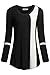 Long Sleeves Shirts for Women,Helloacc Crew Neck Office Blouses Flowy Tunics,Black,Large