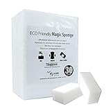 The Elixir Eco Green Extra Thick Magic Cleaning Eraser Sponge Melamin Form Cleaner Sponge - 30 Pack