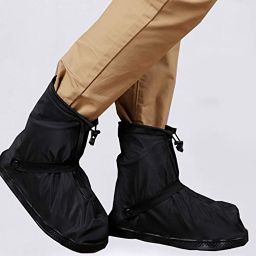 Shoe Covers, Waterproof Overshoes Reusable Slip Resistant, Rainy Gear Shoe Cases, Thick Rain Boots Socks, Outdoor Cycling Hiking