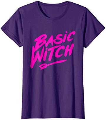 Womens Basic Witch Halloween T-Shirt XL Purple