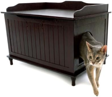Designer Catbox Litter Box Enclosure in Espresso by Designer Catbox