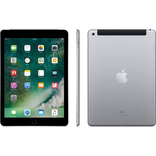Apple 2017 iPad (9.7-inch, WiFi + Cellular, 32GB) - Space Gray (Renewed)