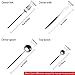 Stainless Steel Flatware Set, Morgiana 4-Piece Flatware Cutlery Set Including Fork Spoons Knife Tableware for Home,Hotel,Restaurant (Black+Silver 1)