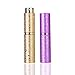Atomizer Perfume Bottle, Empty Refillable Portable Mini 10ml Perfume Spray Bottles,Pocket Travel Perfume Sample Bottles,（Golden+Purple ）