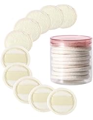 10 Packs Exfoliating Loofah Sponge Loofa Pads,Loofah Face Brush Cleanser and Massager,100% Natural Eco Loofah for Man Women Facial Cleansing Body Wash and Bath Scrubber