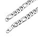 THREE KEYS JEWELRY 6mm 10mm Mens Figaro Chain for Men Cuban Link Chain Stainless Steel Bracelet Gifts Silver Figaro Bracelets for Women
