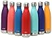 MIRA 25 oz Insulated Water Bottle - Stainless Steel Cola Shape Thermo - Double Wall Hot & Cold Flask (24Hr Cold/12Hr Hot) - Matte Red