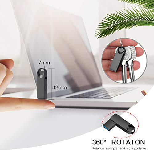 USB Flash Drive Memory Stick 256GB USB Drive KEAINIKJ USB Drive Thumb Drive USB 3.0 Flash Drives Pen Drive USB Storage for PC Backup Drive USB Stick Jump Drive Zip Drive (256GB, Black-Zip Drive)