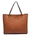 Overbrooke Reversible Tote Bag, Black & Tan - Large Vegan Leather Womens Shoulder Tote with Wristlet