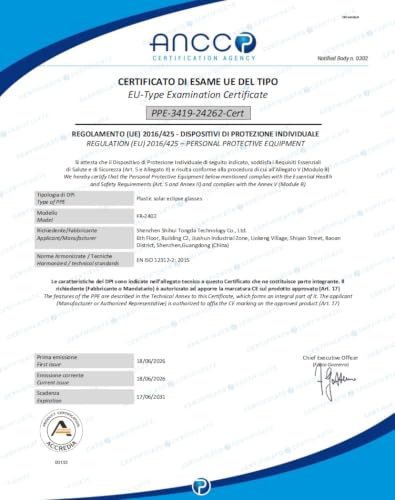 Keyaluo Lot de 3/6 Lunette eclipse solaire,EN ISO 12312-2:2015(E) et CE Certifiees,Approuve AAS 2026,robustes en plastique pour l’observation directe du soleil