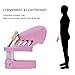 FeiGu Male Chastity Cage Device, Adjustable Silicone Cock Cage with 5 Rings for Male Penis Exercise