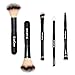 XUCOO 5 Pcs Professional Makeup Brushes Set Foundation Contour Blending Eyeshadow Lip Brush Blush Brush Travel set