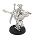 Stonehaven Halfling Barbarian on Raptor Mount Miniature Figure (for 28mm Scale Table Top War Games) - Made in USA