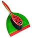 Vigar Ladybug Dust Pan and Brush Handy Set, 12-3/4-Inches, Green, Red, Black