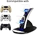 KONKY – PS4 Controller Charging Dock Stand, USB Dual Charger Station Accessory with LED Indicator for Playstation 4 / PS4 Slim Pro and PSVR Controller, Blackthumb 3