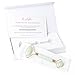 Jade Roller For Face Anti Anti Aging Detoxifying Slimming Healing Facial Body Neck Body Massager 100% Pure Jade Beauty Skincare tool Free Velvet Bag & Gift Box