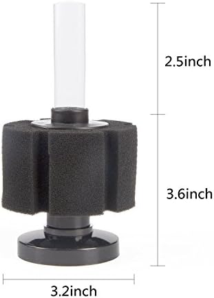 XinYou Bio Fish Aquarium Cylinder Soft Sponge Water Filter, Small