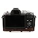 MegaGear Olympus OM-D E-M10 Mark III (14-42mm) Ever Ready Leather Camera Case and Strap, with Battery Access - Dark Brown - MG1346