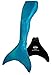 Fin Fun Sparkle Mermaid Tails with Monofin for Swimming - Kid and Adult Sizes