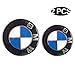 Sokey Replacement Front Hood and Rear Trunk Emblems Logo for BMW,Pack of 2 (82mm + 74mm)