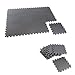CAP Barbell 12-Piece Puzzle Mat, 12 x 12 x 1/2-Inch , Black