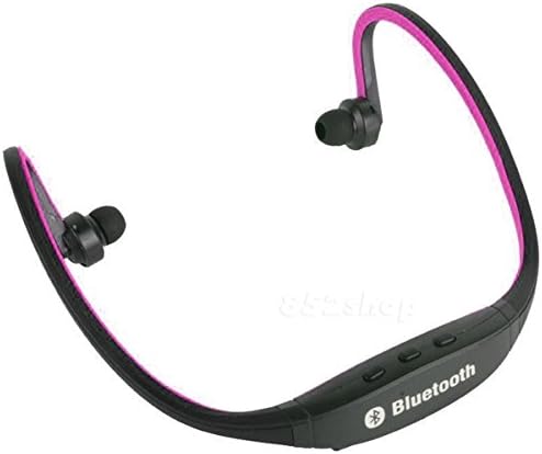 US Shipping Hot Pink Bluetooth Wireless Headset Stereo Headphone Earphone Handfree Sport Universal