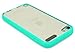 iPod Touch 6, Touch 5 Case, Bastex Crystal Clear Air Fused Rugged Ultra Slim Fit Shockproof Rubberized Plastic Bumper Clear Back Panel Cover Flexible TPU for iPod Touch 6th & 5th Generation(Teal)
