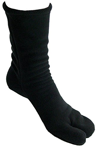Polar Feet Adults' Tabi Socks Black XL