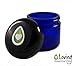 Qudasar NOOBECR Loving Essential Oils 2oz Blue Glass Jars with Lids, Easy to Fill & Reuse Containers, Make Homemade Salve, Creams, Lip Scrubs & Oil Blends. DIY Recipe Guide Included!