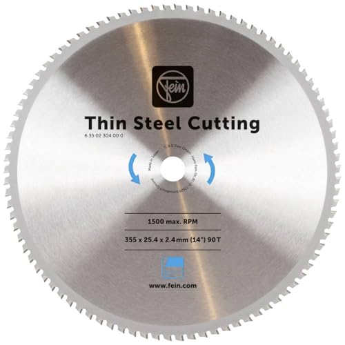 FEIN Saw blade flat steel diameter 355 mm (accessories for metal jaw MKAS, dimensions 355 x 25.4 x 2.4 mm, 90 teeth) 63502304000