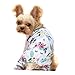 Fitwarm Unicorn Pet Clothes for Dog Pajamas Cat Onesies Lightweight Velvet Pink Small