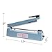 Metronic Impulse Sealer 12 inch/300mm Tabletop Poly Bags Heat Sealers Manual Impulse Sealer Machine with 2 Replacement Kits Blue