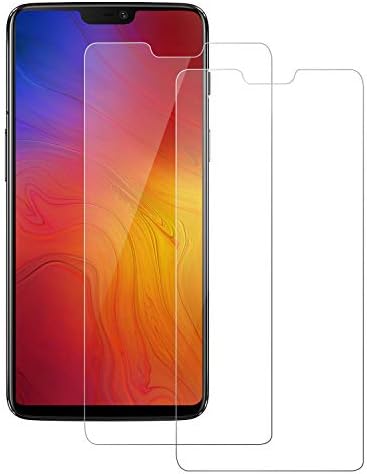 POOPHUNS Oneplus 6 Screen Protector, [2 Pack] 9H Hardness Tempered Glass Protective Film for Oneplus 6, [Finger-Proof] No Scratch [Bubble-Free]
