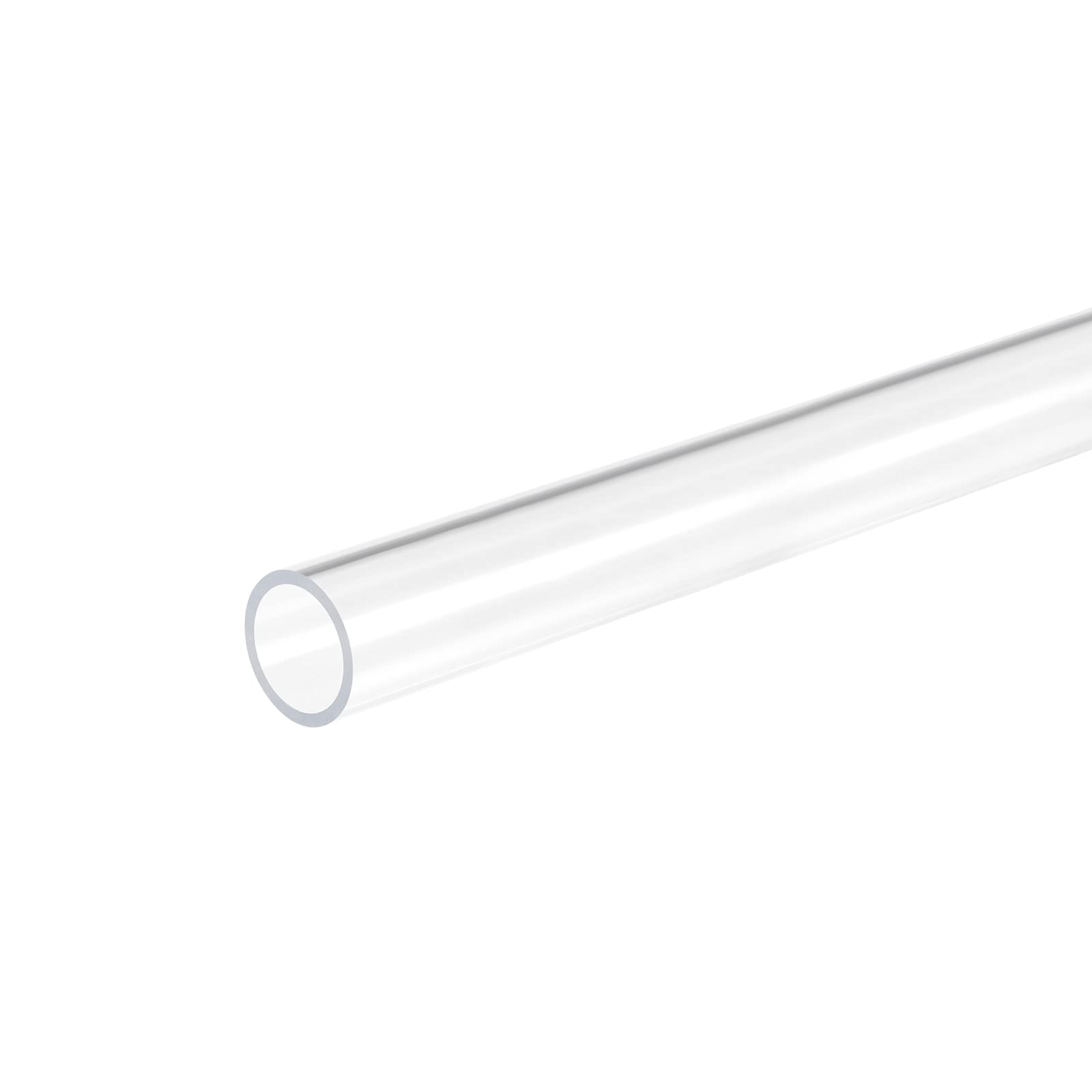 DMiotech 18mm x 22mm 20" Clear Acrylic Pipe Rigid Plastic Tubing for Aquarium Water Pipe, Water Cooling System, Plumbing