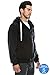 Plus Size Hipster Hip Hop Basic Heavy Weight Zip-Up BLACK Hoodie Jacket 6XL