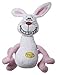 Multipet Deedle Dude Singing White Rabbit Plush Dog Toy, 8-Inch