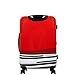 Concept One Ful Disney Striped Mickey Mouse Hard Sided Luggage, Red 21 inch