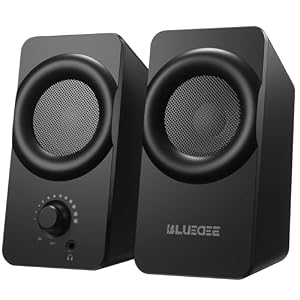Bluedee PCスピーカー パソコンスピーカー USB-C接続 ケーブル1本で簡単使用 RGBライト搭載 2.0chステレオ デスクトップ