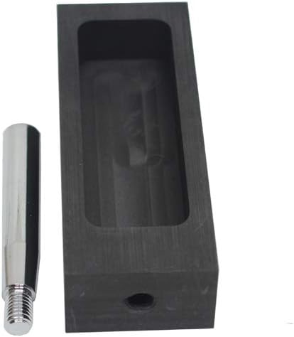 LLF Gold Silver Graphite Ingot Mold Mould Crucible for Melting Casting Refining with Metal Bar (1kg), Gold,Silver - Image 5