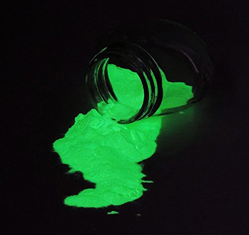 Bright green glow-in-the-dark powder 75 gram ~ pigment