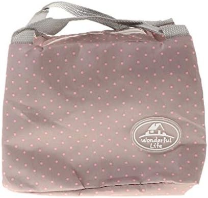 Fenteer Lunch Box Lunch Bag For Men Women Meal Prep Lunch Tote Boxes Kids Adults - Wave point grey
