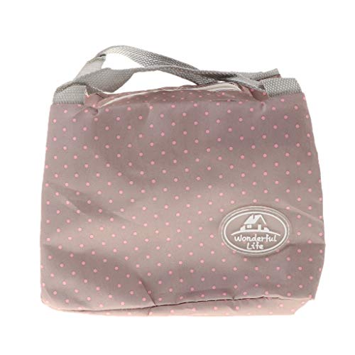 Fenteer Lunch Box Lunch Bag For Men Women Meal Prep Lunch Tote Boxes Kids Adults - Wave point grey